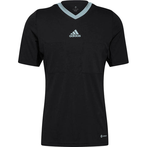 Adidas 22 Short Sleeve Referee Jersey- Black
