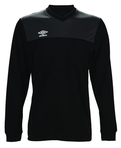 Umbro Caution Long Sleeve Referee Jersey Black Yellow
