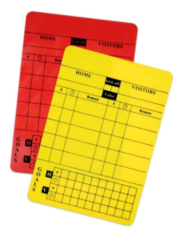 Yellow and Red Write-on Cards