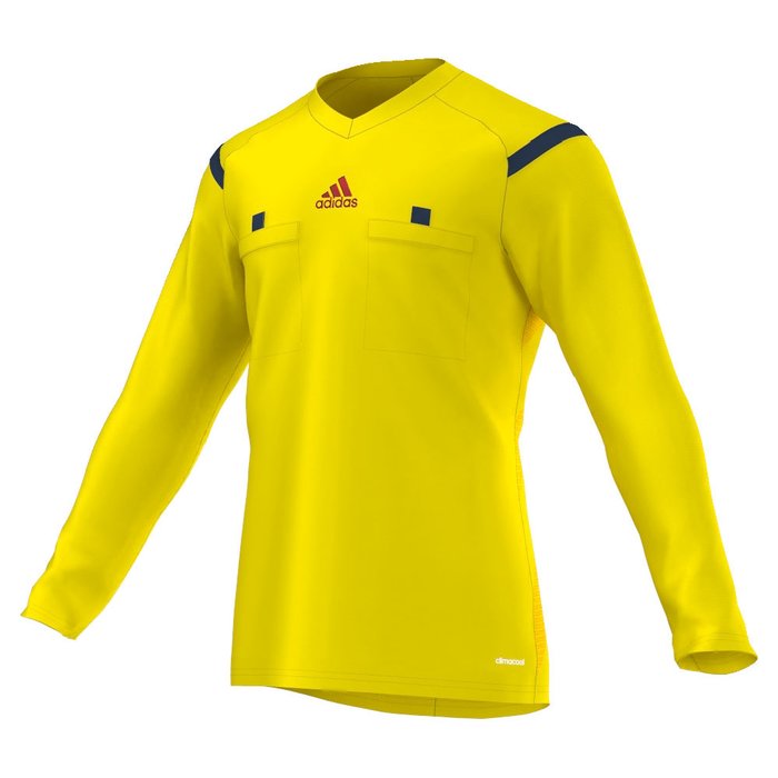 Adidas 14 Referee Jersey Long Sleeve- Vivid Yellow (Clearance